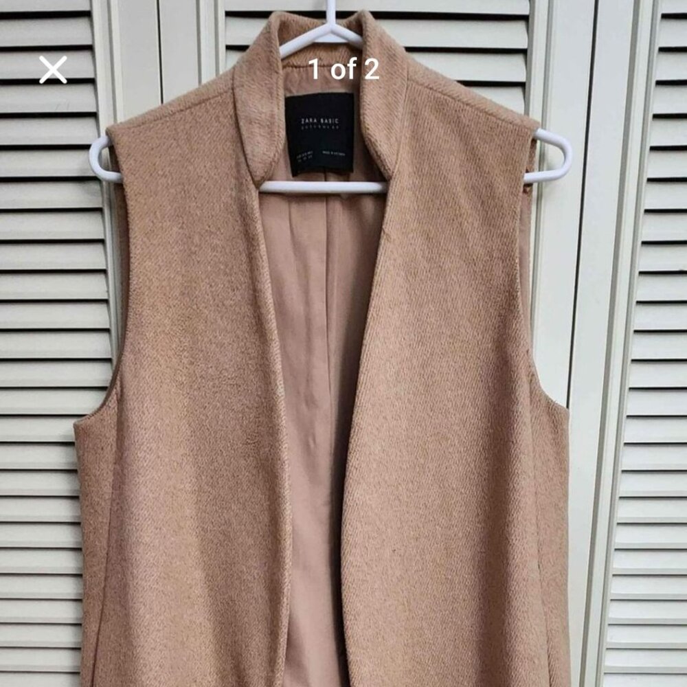 Zara Sleeveless Long Coat